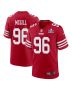 T.Y. McGill 96 San Francisco 49ers Super Bowl LVIII Patch Game Men Jersey – Scarlet