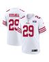 Talanoa Hufanga 29 San Francisco 49ers Super Bowl LVIII Patch Game Men Jersey – White