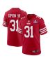 Tashaun Gipson Sr. 31 San Francisco 49ers Super Bowl LVIII Patch Game Men Jersey – Scarlet