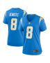 Taylor Heinicke 8 Los Angeles Chargers Women’s Game Jersey – Powder Blue