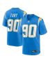Teair Tart 90 Los Angeles Chargers Player Game Men Jersey – Powder Blue
