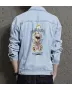 Teddy Bear Jean Jacket for Men – Gift for Streetwear Fans – Birthday Present