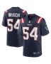 Tedy Bruschi 54 New England Patriots Men Game Retired Jersey – Navy