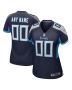 Tennessee Titans Women Custom Game Jersey – Navy
