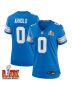 Terrion Arnold #0 Detroit Lions Super Bowl LIX Women’s Jersey – Blue
