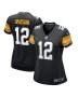 Terry Bradshaw 12 Pittsburgh Steelers Women Retired Jersey – Black