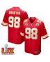 Tershawn Wharton #98 Kansas City Chiefs Super Bowl LIX Jersey – Men’s – Red