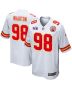 Tershawn Wharton 98 Kansas City Chiefs Super Bowl LVIII Patch Game Men Jersey – White