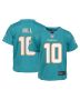 Toddler Miami Dolphins Tyreek Hill Aqua Game Jersey