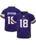 Toddler Minnesota Vikings Justin Jefferson Purple Game Jersey