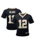 Toddler New Orleans Saints Chris Olave Black Game Jersey
