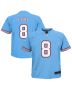 Toddler Tennessee Titans Will Levis Light Blue Alternate Oilers Throwback Game Jersey