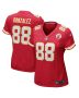 Tony Gonzalez 88 Kansas City Chiefs Women Game Retired Jersey – Red