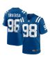 Tony Siragusa 98 Indianapolis Colts Game Retired Player Men Jersey – Royal
