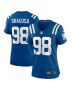 Tony Siragusa 98 Indianapolis Colts Women’s Game Retired Player Jersey – Royal