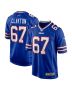 Travis Clayton 67 Buffalo Bills Game Men Jersey – Royal