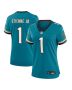 Travis Etienne Jr 1 Jacksonville Jaguars Women’s Prowler Throwback Game Jersey – Teal