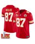 Travis Kelce #87 Kansas City Chiefs Super Bowl LIX Jersey – Men’s – Red
