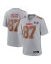 Travis Kelce 87 Kansas City Chiefs Super Bowl LVIII Atmosphere Fashion Game Men Jersey – Gray