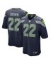 Tre Brown 22 Seattle Seahawks Game Men Jersey – College Navy