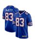 Tre McKitty 83 Buffalo Bills Team Game Jersey – Royal