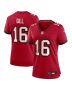 Trenton Gill 16 Tampa Bay Buccaneers Women’s Team Game Jersey – Red