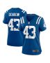 Trevor Denbow 43 Indianapolis Colts Women’s Game Jersey – Royal