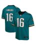 Trevor Lawrence 16 Jacksonville Jaguars Prowler Throwback Player Game YOUTH Jersey – Teal