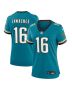 Trevor Lawrence 16 Jacksonville Jaguars Women’s Prowler Throwback Game Jersey – Teal