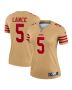Trey Lance 5 San Francisco 49ers Women Team Inverted Legend Jersey – Gold
