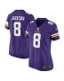 Trishton Jackson 8 Minnesota Vikings Women’s Game Jersey – Purple