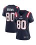 Troy Brown 80 New England Patriots Women Game Retired Jersey – Navy