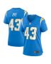 Troy Dye 43 Los Angeles Chargers Women’s Game Jersey – Powder Blue