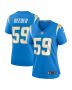 Troy Reeder 59 Los Angeles Chargers Women’s Game Jersey – Powder Blue