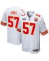 Truman Jones 57 Kansas City Chiefs Super Bowl LVIII Patch Game Men Jersey – White