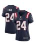 Ty Law 24 New England Patriots Women Game Retired Jersey – Navy