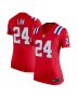 Ty Law 24 New England Patriots Women Retired Game Jersey – Red