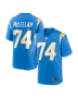 Tyler McLellan 74 Los Angeles Chargers Team Game Men Jersey – Powder Blue