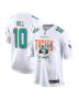 Tyreek Hill 10 Miami Dolphins Cheetah Celebration Game YOUTH Jersey – White