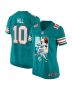 Tyreek Hill 10 Miami Dolphins The Cheetah Women Game Jersey – Aqua