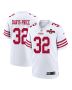 Tyrion Davis-Price 32 San Francisco 49ers NFC Champions Patch Game Men Jersey – White