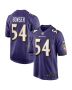 Tyus Bowser 54 Baltimore Ravens Men Game Jersey – Purple