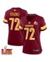 Viliami Fehoko Jr. #72 Washington Commanders Super Bowl LIX Women’s Jersey – Burgundy