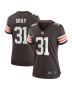 Vincent Gray 31 Cleveland Browns Game Women Jersey – Brown