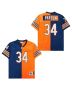 Walter Payton 34 Chicago Bears Two-Toned Retro Throwback Men Jersey – Orange/Navy
