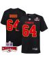 Wanya Morris 64 Kansas City Chiefs Super Bowl LVIII Champions 4 Stars Patch Fashion Game YOUTH Jersey – Carbon Black