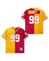 Warren Sapp 99 Tampa Bay Buccaneers Two-Toned Throwback Men Jersey – Yellow/Red
