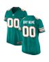 Women’s Aqua Miami Dolphins Alternate Custom Game Jersey