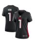 Women’s Atlanta Falcons Number 1 Mom Black Game Jersey
