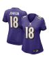 Women’s Baltimore Ravens Diontae Johnson Purple Player Game Jersey